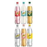 36 Flaschen Schweppes Mix aus 6 Sorten inc. EINWEG Pfand a 1,25 L (6 x 6 x 1,25)