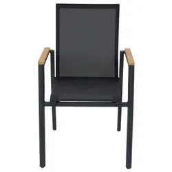 SIENA GARDEN Stapelsessel »BOLOGNA«, BxHxL: 67,5 x 90 x 64 cm, max. Belastung: 110 kg - grau