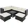CASARIA Gartenmöbel Set 26-tlg. Schwarz/Creme