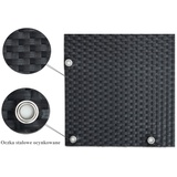 Progresja Polyrattan Balkonsichtschutz mit Metallösen - Anthrazit 0,9m x 3m