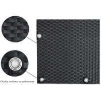 Progresja Polyrattan Balkonsichtschutz mit Metallösen - Anthrazit 0,9m x 3m