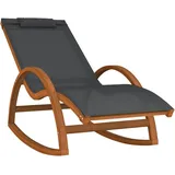 vidaXL Gartenliege 74 x 74 x 154 cm Grau