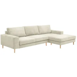 58 aufm Kessel SOFA mit Longchair rechts Kaylynn Cordstoff creme | Gr.: onesize