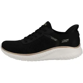 SKECHERS Bobs Squad Chaos Damen Schwarz/Gold 38