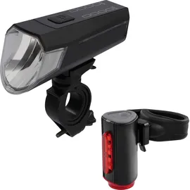 Fischer Akku-USB-LED Beleuchtungsset 80 Lux Rücklicht
