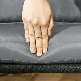 Outsunny 2er-Set Gartenstühle 57 x 60 x 71 cm schwarz mit Kissen