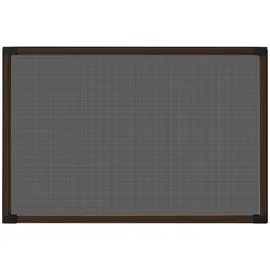 vidaXL Ausziehbarer Insektenschutz für Fenster 143 x 50 cm Braun