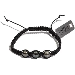Perlenarmband ADELIA ́S "Damen Perlenschmuck Tahiti Perlen Armband ( 21 cm )", schwarz (00. jan), Armbänder, Damen, 21, Damen Perlenschmuck