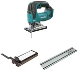 Makita DJV182Z Akku-Pendelhubstichsäge 18V (ohne Akku, ohne Ladegerät) + Führungsschienenadapter + Führungsschiene 1000mm