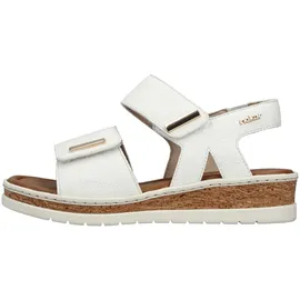 Rieker Plateau-Sandaletten Damen Weiß 40