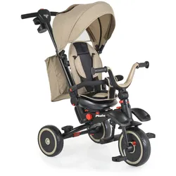 Byox Dreirad Tricycle Pluto, faltbar, EVA-Reifen, Schiebestange, Sitz drehbar beige