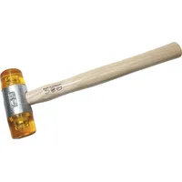 Dönges Kunststoffhammer mit lackiertem Eschenstiel 27 mm, gelb