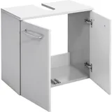 Lomadox - Waschbeckenunterschrank QUEBEC-66 in weiß Hochglanz, b/h/t: ca. 60/53/33 cm