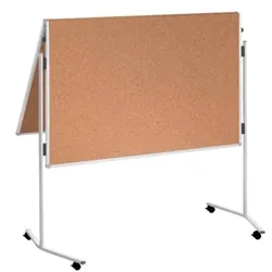 Moderatorentafel ECO, klappbar, Kork/Kork, Aluminium, 1200x1500 mm, kork
