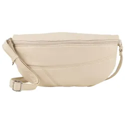 TOM TAILOR DENIM Damen TTMILLA Gürteltasche im Patchwork-Style, weiß, Uni, Gr. ONESIZE