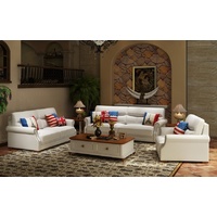 JVmoebel Sofa Ledersofa Couch Wohnlandschaft 3+2 Sitzer Garnitur Modern Sofa neu, Made in Europe weiß