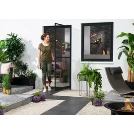 Hecht Fliegengitter Tür Master SlimPlus 100 x 210 cm Dunkelgrau