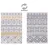 jimri Fashion4Home Teppich Läufer - Tepiche für Wohnzimmer, Schlafzimmer, Küche, Kinderzimmer, Badezimmer - Boho Kelim - Läufer Flur, Ceramic-Hellgrau-Gold, Größe: 120x170 cm