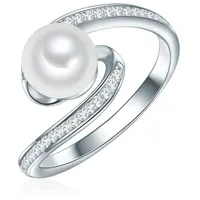 Valero Pearls Silberring silber, aus Sterling Silber silberfarben 52