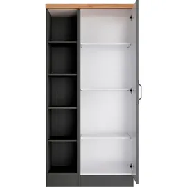 kochstation KS-Lana Vorratsschrank 80 x 60 x 166 grau