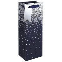 Clairefontaine 6x Geschenktasche Flaschen, 12 ,7x9x35,5 cm - Silber