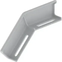 Unex Winkelverbinder fallend, lichtgrau 66842