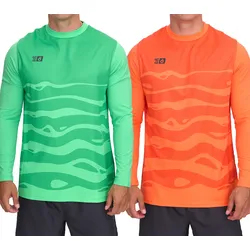 Outfitter OCEAN FABRICS Tahi Herren Torwart-Trikot Feuchtigkeitsregulierend und Schnelltrocknend Langarm-Shirt Fußball Longsleeve OUT-M-1033-OTW in Orange oder Grün - 