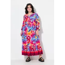 Angel Of Style by Happy Size Jerseykleid Maxikleid Batikprint Rot 50