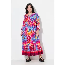 Angel Of Style by Happy Size Jerseykleid Maxikleid Batikprint Rot 50