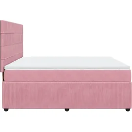 vidaXL Boxspringbett 180 x 200 cm Rosa