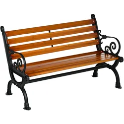 Outsunny Gartenbank Aluminium, Tannenholz