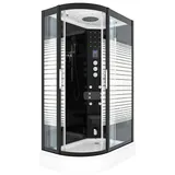 AcquaVapore Dusche Duschkabine D30-73M3L-EC Duschtempel Sauna 120x80 cm MIT 2K Scheiben Versiegelung