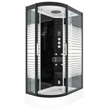 AcquaVapore Dusche Duschkabine D30-73M3L-EC Duschtempel Sauna 120x80 cm MIT 2K Scheiben Versiegelung