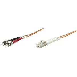 Intellinet Network Solutions Intellinet LWL Anschlusskabel 10.00m Orange [1x LC-Stecker - 1x ST-Stecker] 50/125 μ Multimode OM2