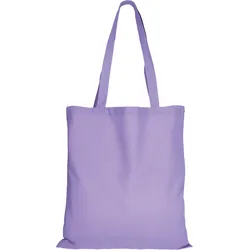 Baumwolltasche - OEKO-TEX 100 zertifiziert | mit zwei langen Henkeln | 38x42cm | Jutebeutel | Einkaufstasche | unbedruckt, lavendel