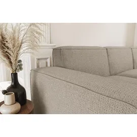 kaiser möbel Ecksofa L-Form Siena Stoff Artico Beige Rechts - Beige