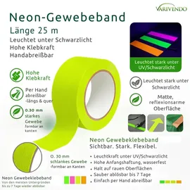 varivendo Gewebeband Neon 50 mm x 25 m
