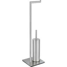 Wenko WC-Garnitur Recco Silber 1 St.