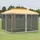 Outsunny Moskitonetz für 3x4 m Pavillon 4 Stück Schwarz 3,52 x 0,00 x 2,07 m