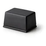 Continenta Butterdose, 125 g, schwarze Keramik, 9,5 x 7 x 6 cm