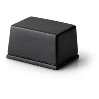 Continenta Butterdose, 125 g, schwarze Keramik, 9,5 x 7 x 6 cm