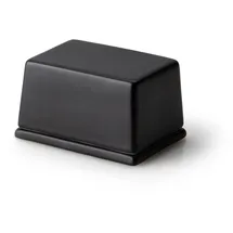 Continenta Butterdose, 125 g, schwarze Keramik, 9,5 x 7 x 6 cm