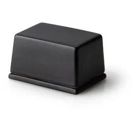 Continenta Butterdose, 125 g, schwarze Keramik, 9,5 x 7 x 6 cm