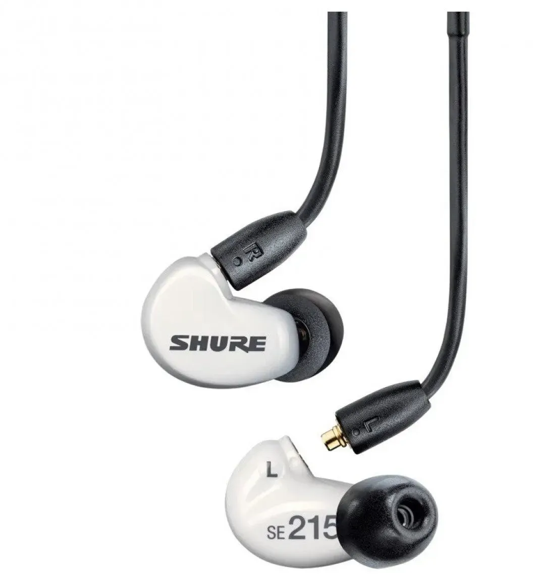 Shure SE215 Weiß In-Ear Kopfhörer – Sound Isolating & 3.5mm Klinke