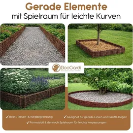 BooGardi Beeteinfassung 60 x 20 cm 1 Stück Braun