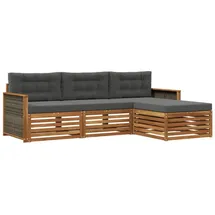 vidaXL Outdoor-Sofagarnitur 249,5 x 162,5 x 73 cm braun