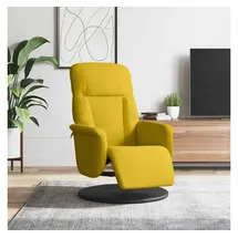 vidaXL Relaxsessel 356687 Samt 91 x 105,5 x 91 cm Gelb mit Fußteil