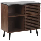 Beliani Sideboard Perth Dunkelbraun,