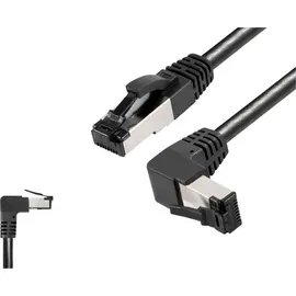 BKL Electronic 144025 RJ45 Patchkabel CAT 8.1 S/FTP 2m Schwarz Halogenfrei 1St.