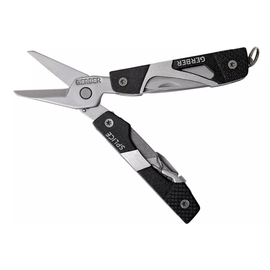 Gerber Multifunktionswerkzeug mit Schere, 8 Funktionen, Splice Pocket Tool, Aluminium/Edelstahl, Schwarz, 31-000013